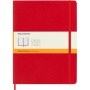MOLESKINE Classic XL Notebook, 19x25cm, ruled, soft cover, 192 pages, red