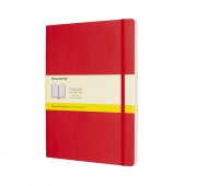 Notes MOLESKINE Classic XL, 19x25cm, w kratkę, miękka oprawa, 192 strony, czerwony, Notatniki, Zeszyty i bloki