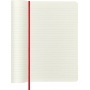 Notes MOLESKINE Classic L, 13x21cm, w linie, miękka oprawa, 192 strony, czerwony, Notatniki, Zeszyty i bloki