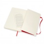 MOLESKINE Classic L Notebook, 13x21cm, ruled, soft cover, 192 pages, red