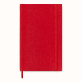 Notes MOLESKINE Classic L, 13x21cm, gładki, miękka oprawa, 192 strony, czerwony, Notatniki, Zeszyty i bloki