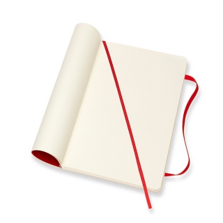 Notes MOLESKINE Classic L, 13x21cm, gładki, miękka oprawa, 192 strony, czerwony, Notatniki, Zeszyty i bloki