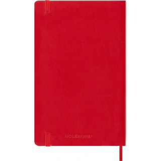 Notes MOLESKINE Classic L, 13x21cm, gładki, miękka oprawa, 192 strony, czerwony, Notatniki, Zeszyty i bloki