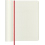 Notes MOLESKINE Classic L, 13x21cm, w kratkę, miękka oprawa, 192 strony, czerwony, Notatniki, Zeszyty i bloki