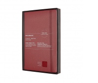Notes MOLESKINE Classic edycja limitowana, miękka oprawa skórzana L, 13x21 cm, w linie, czerwony, Notatniki, Zeszyty i bloki