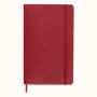 MOLESKINE Limited Edition, Classic notebook, soft L leather cover, 13x21 cm, ruled, red