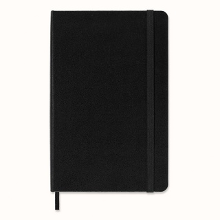 Notes MOLESKINE Classic M, 11,5x18 cm, gładki, twarda oprawa, 208 stron, czarny, Notatniki, Zeszyty i bloki