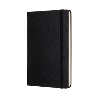 Notes MOLESKINE Classic M, 11,5x18 cm, gładki, twarda oprawa, 208 stron, czarny, Notatniki, Zeszyty i bloki