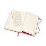MOLESKINE Classic M Notebook , 11.5x18 cm, ruled, hard cover, scarlet red, 208 pages, red