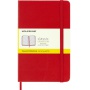 MOLESKINE Classic M Notebook , 11.5x18 cm, squared, hard cover, scarlet red, 208 pages, red