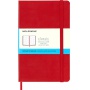 Notes MOLESKINE Classic M, 11,5x18 cm, w kropki, twarda oprawa, scarlet red, 208 stron, czerwony, Notatniki, Zeszyty i bloki