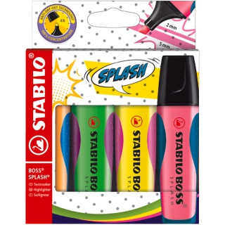 ZAKREŚLACZ STABILO BOSS SPLASH 4KOL., Podkategoria, Kategoria