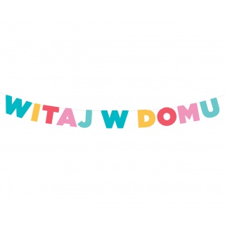GIRLANDA PAPIEROWA WITAJ W DOMU 210cm, Podkategoria, Kategoria