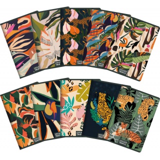 ZESZYT TOP COLLAGE TROPICS A5 60K.KRATKA 10szt., Podkategoria, Kategoria