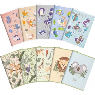 ZESZYT TOP FREE&WILD A5 32K.LINIA PODW.KOLOR.10szt, Podkategoria, Kategoria