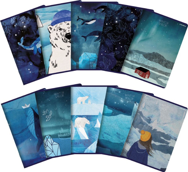 ZESZYT TOP WINTER SAILOR A5 60K.LINIA 10szt., Podkategoria, Kategoria