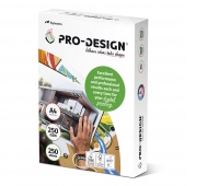 Papier ksero PRO-DESIGN FSC, satynowany, klasa A++, A4, 168CIE, 250gsm, 250 ark., Papier do kopiarek, Papier i etykiety