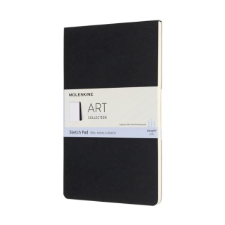Art Sketch Pad Album MOLESKINE L (13x21 cm), 48 stron, czarny, Notatniki, Zeszyty i bloki