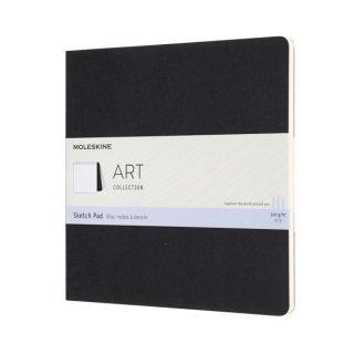 Art Sketch Pad Album MOLESKINE Square (19x19 cm), 48 stron, czarny, Notatniki, Zeszyty i bloki