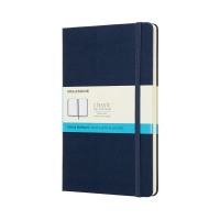 Notes MOLESKINE Classic L (13x21 cm) w kropki, twarda oprawa, sapphire blue, 240 stron, niebieski, Notatniki, Zeszyty i bloki