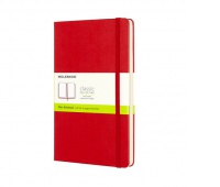 MOLESKINE Classic Notebook L (13x21 cm), plain, hard cover, 240 pages, red