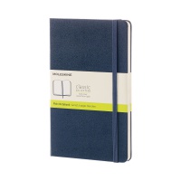 MOLESKINE Classic Notebook L (13x21 cm), plain, hard cover, sapphire blue, 240 pages, blue
