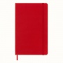 Notes MOLESKINE Classic L (13x21cm) w kratkę, twarda oprawa, 240 stron, czerwony, Notatniki, Zeszyty i bloki