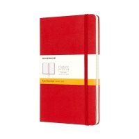 MOLESKINE Classic Notebook L (13x21 cm), ruled, hard cover, 240 pages, red