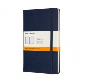 MOLESKINE Classic Notebook M (11.5x18 cm), ruled, hard cover, sapphire blue, 208 pages, blue