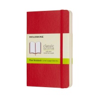 MOLESKINE Classic Notebook P (9x14 cm), plain, soft cover, 192 pages, red