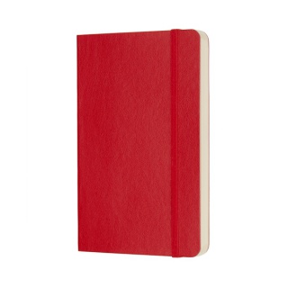 Notes MOLESKINE Classic P (9x14cm) gładki, miękka oprawa, 192 strony, czerwony, Notatniki, Zeszyty i bloki