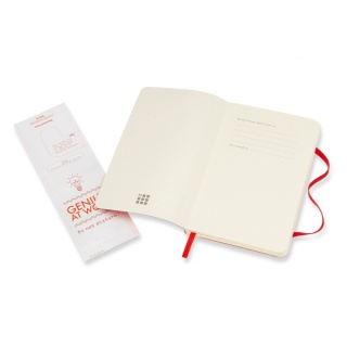 Notes MOLESKINE Classic P (9x14cm) gładki, miękka oprawa, 192 strony, czerwony, Notatniki, Zeszyty i bloki