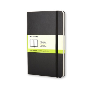 Notes MOLESKINE Classic P (9x14cm) gładki, twarda oprawa, 192 strony, czarny, Notatniki, Zeszyty i bloki