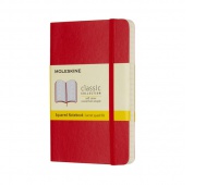 MOLESKINE Classic Notebook P (9x14 cm), squared, soft cover, 192 pages, red