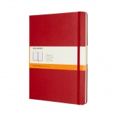 Notes MOLESKINE Classic XL (19x25 cm) w linie, twarda oprawa, 192 strony, czerwony, Notatniki, Zeszyty i bloki