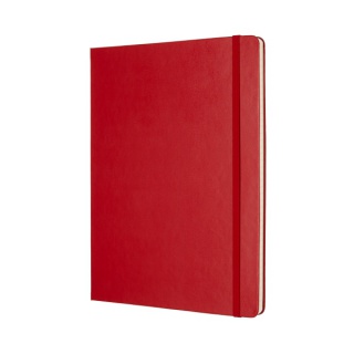 Notes MOLESKINE Classic XL (19x25 cm) w linie, twarda oprawa, 192 strony, czerwony, Notatniki, Zeszyty i bloki