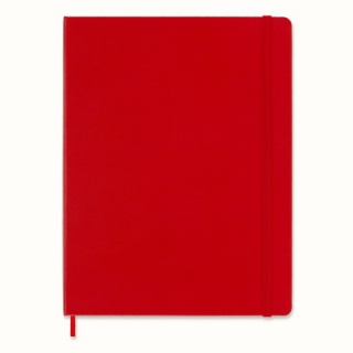 Notes MOLESKINE Classic XL (19x25 cm) w linie, twarda oprawa, 192 strony, czerwony, Notatniki, Zeszyty i bloki