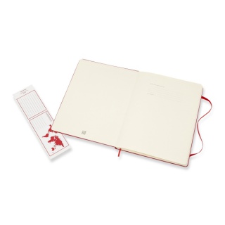 Notes MOLESKINE Classic XL (19x25 cm) w linie, twarda oprawa, 192 strony, czerwony, Notatniki, Zeszyty i bloki