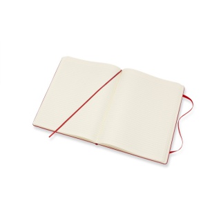 Notes MOLESKINE Classic XL (19x25 cm) w linie, twarda oprawa, 192 strony, czerwony, Notatniki, Zeszyty i bloki