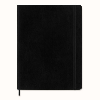 Notes MOLESKINE Classic XL (19x25cm) gładki, miękka oprawa, 192 strony, czarny, Notatniki, Zeszyty i bloki