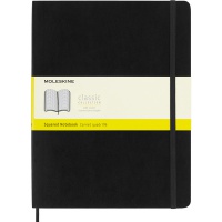 Notes MOLESKINE Classic XL (19x25cm) w kratkę, miękka oprawa, 192 strony, czarny, Notatniki, Zeszyty i bloki
