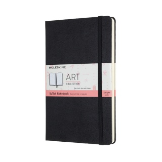 Notes MOLESKINE L (13x21cm) Art Bullet w kropki, twarda oprawa, 160 stron, czarny, Notatniki, Zeszyty i bloki