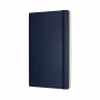 Notes MOLESKINE L (13x21cm) gładki, miękka oprawa, sapphire blue, 192 strony, niebieski, Notatniki, Zeszyty i bloki