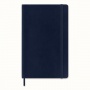 Notes MOLESKINE L (13x21cm) w kratkę, miękka oprawa, sapphire blue, 192 strony, niebieski, Notatniki, Zeszyty i bloki