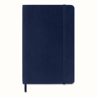 Notes MOLESKINE P (9x14cm) gładki, miękka oprawa, sapphire blue, 192 strony, niebieski, Notatniki, Zeszyty i bloki