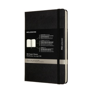 Notes MOLESKINE PRO Project Planner L (13x21 cm) twarda oprawa, czarny, Notatniki, Zeszyty i bloki