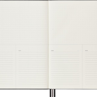 Notes MOLESKINE PRO Project Planner XL (19x25 cm) twarda oprawa, czarny, Notatniki, Zeszyty i bloki