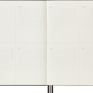 Notes MOLESKINE PRO Project Planner XL (19x25 cm) twarda oprawa, czarny, Notatniki, Zeszyty i bloki