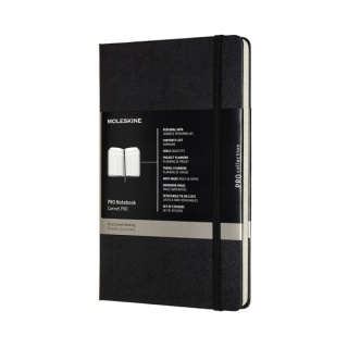 Notes MOLESKINE PROFESSIONAL L (13x21 cm), twarda oprawa, 240 stron, czarny, Notatniki, Zeszyty i bloki