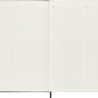 Notes MOLESKINE PROFESSIONAL XL (19x25 cm), twarda oprawa, 192 strony, czarny, Notatniki, Zeszyty i bloki